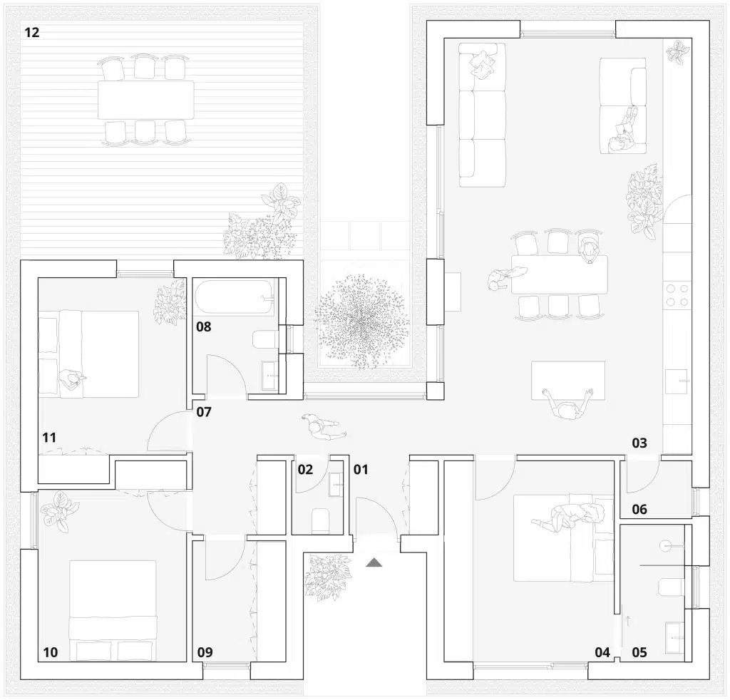 Prelement Home AURA tipushaz Alaprajz